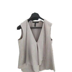 BCBG Max Azria Women's Sleeveless Faux Suede Top - Size Small